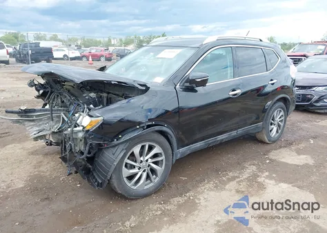 2015 Nissan Rogue Sl из США, поврежденный, VIN 5N1AT2MT5FC820248